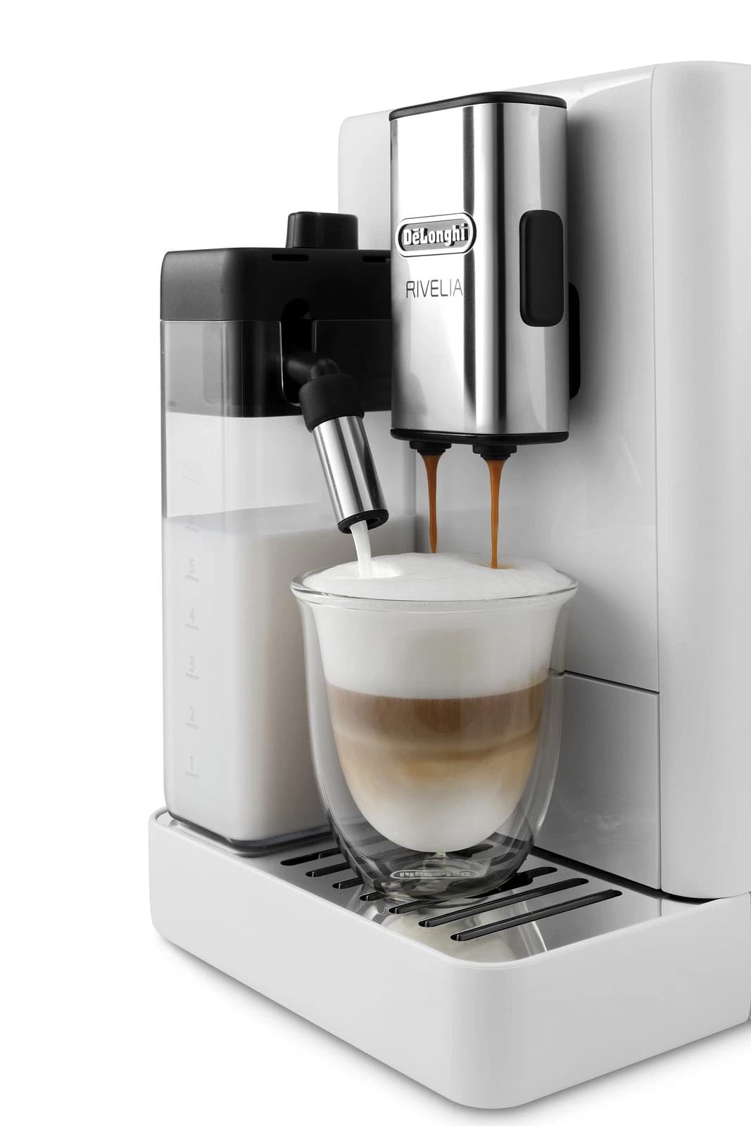 De'Longhi Rivelia Compact Bean To Cup Coffee Machine EXAM440.55.W - Arctic White - Image 4