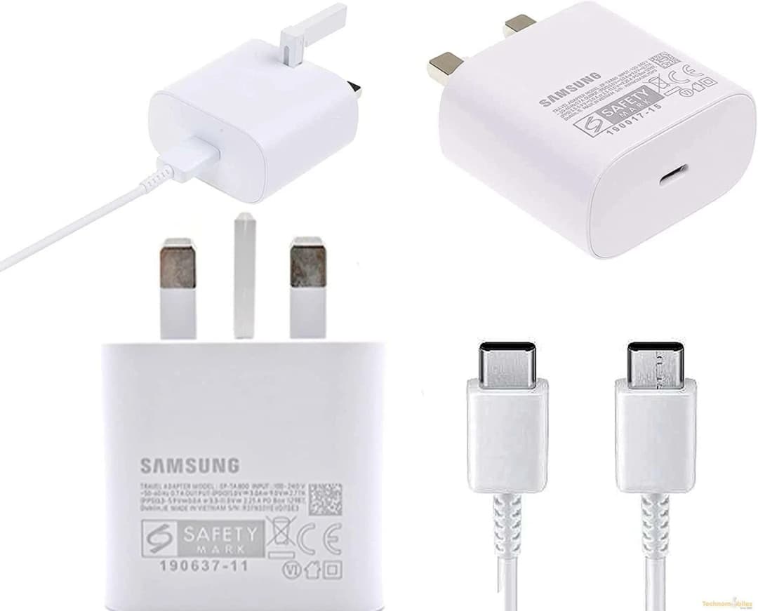 Samsung Original EP-TA800UBE White 25W Super Fast Charging Type C to Type C Mobi - Image 3