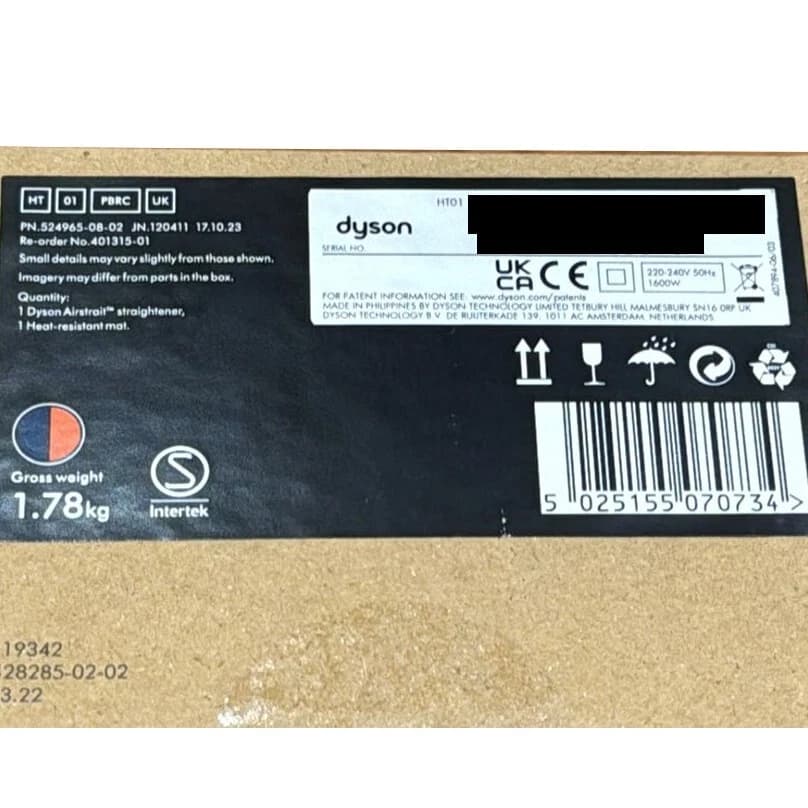 Dyson Airstrait HT01 Hair Straightener Prussian Blue & Rich Copper - Image 3