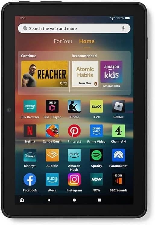 Amazon Fire HD 8 tablet, 8" HD Display, 32 GB Black 2024 model with ads - Image 1