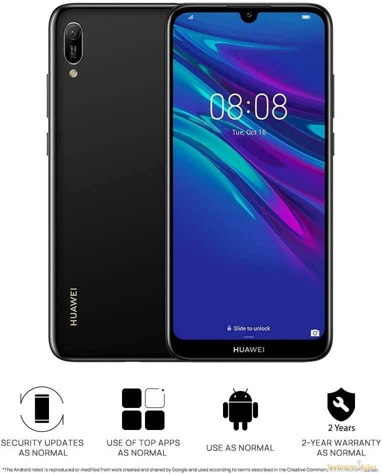 HUAWEI Y6 (2019) - Smartphone 32GB, 2GB RAM, Midnight Black - Image 3