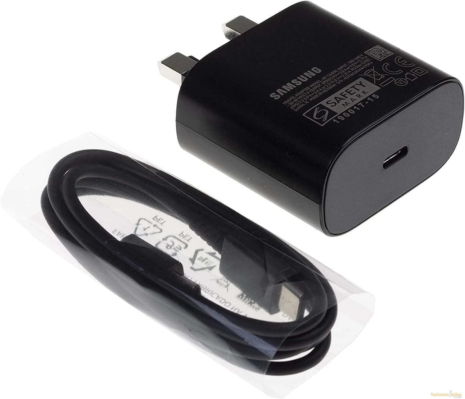 Samsung Original EP-TA800UBE Black 25W Super Fast Charging Type C to Type C Mobi