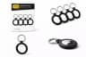 OtterBox 4 PACK Sleek Case for Apple AirTag Slim Rugged Drop Protection - Black