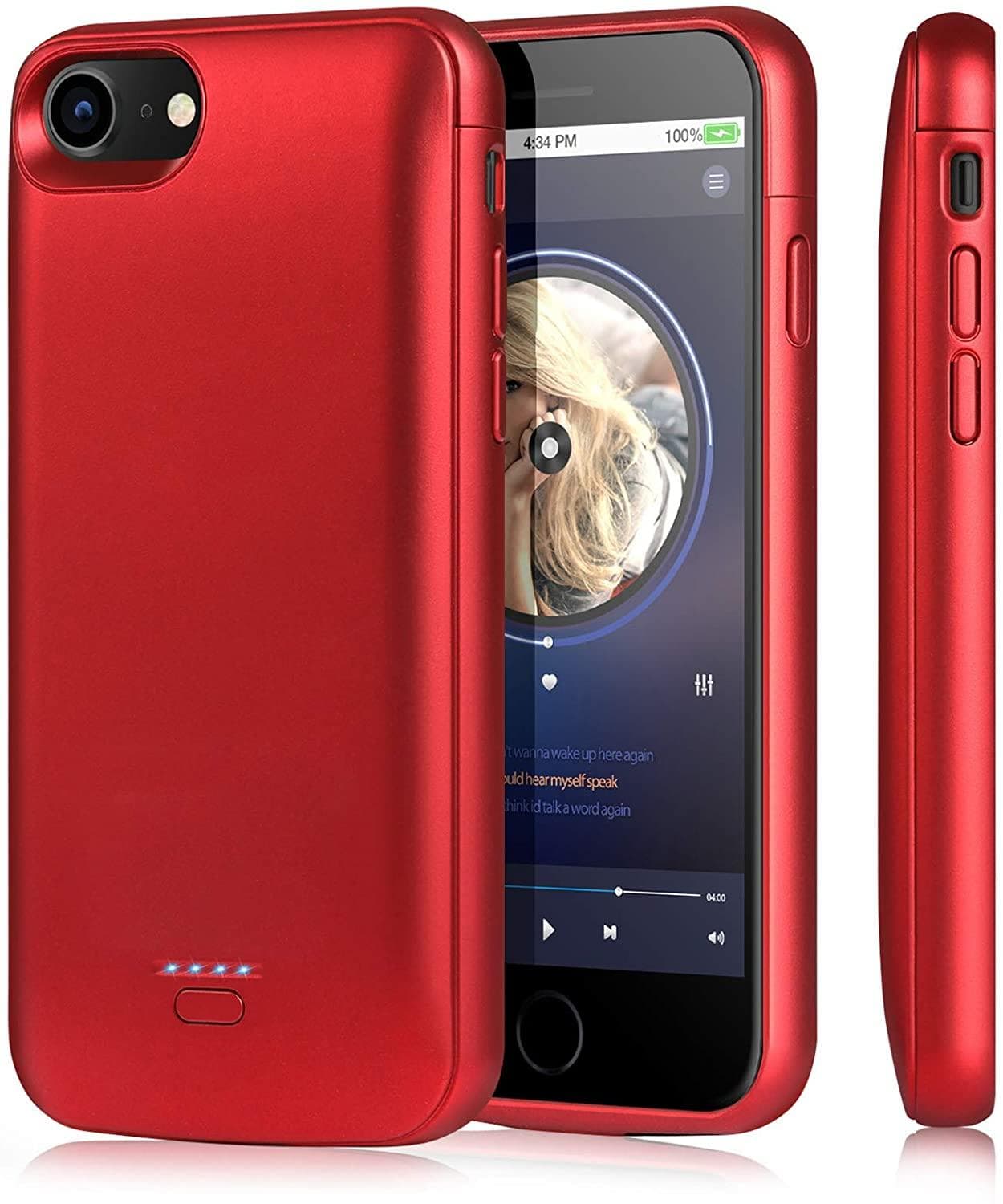 mophie Juice Pack Air Battery Case for iPhone 7 Plus, 2525mAh - Red