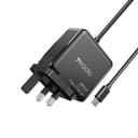 Yesido YC93 65W USB-C Laptop Charger Adapter Fast Charging with 2M Cable & UK Plug thumbnail 1