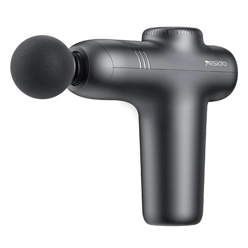 YESIDO MG01 5 Speeds Muscle Relief Portable Deep Tissue Massage Gun with 4 Heads - Black - Image 1