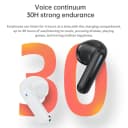 Yesido TWS19 ENC Noise Cancelling Semi In-Ear Wireless Earbuds - Black thumbnail 2