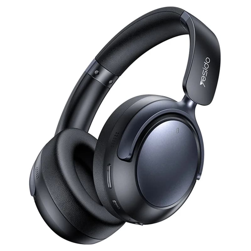 YESIDO EP07 Wireless Over-Ear Headphones with Hybrid ANC Noise Cancellation, Bluetooth Connectivity – Black