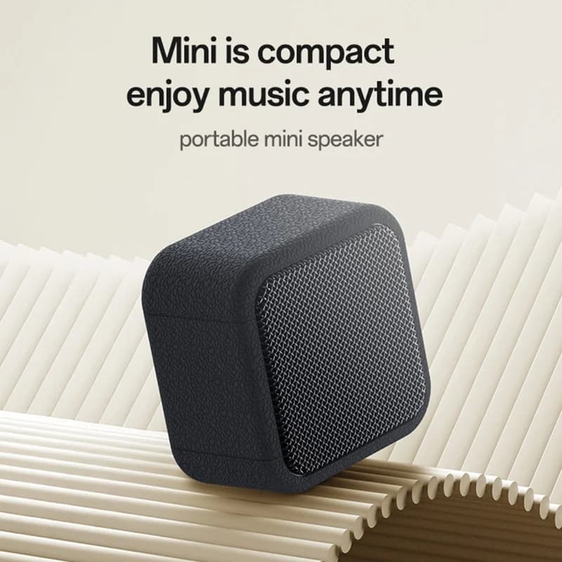 YESIDO YSW35 Mini Cube TWS Bluetooth-compatible Speaker with Lanyard Enhanced Bass Portable Subwoofer - Black - Image 2