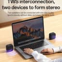 YESIDO YSW35 Mini Cube TWS Bluetooth-compatible Speaker with Lanyard Enhanced Bass Portable Subwoofer - Black thumbnail 5