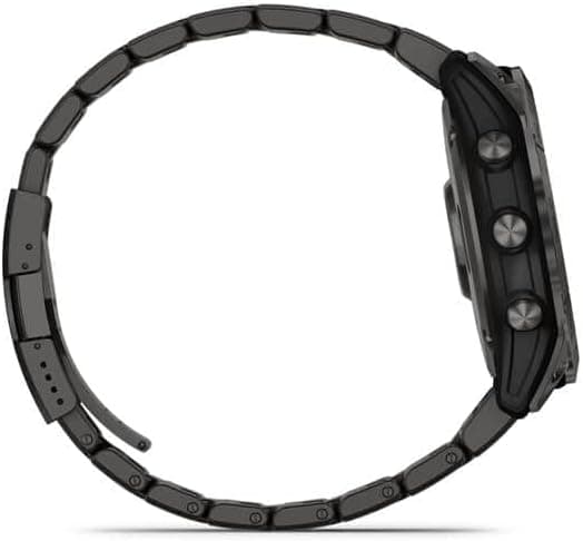 Garmin Fenix 7X Sapphire Solar Edition Carbon Grey DLC Titanium GPS Smartwatch with Vented Titanium Band - Image 3