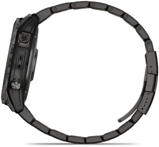 Garmin Fenix 7X Sapphire Solar Edition Carbon Grey DLC Titanium GPS Smartwatch with Vented Titanium Band - Image 5