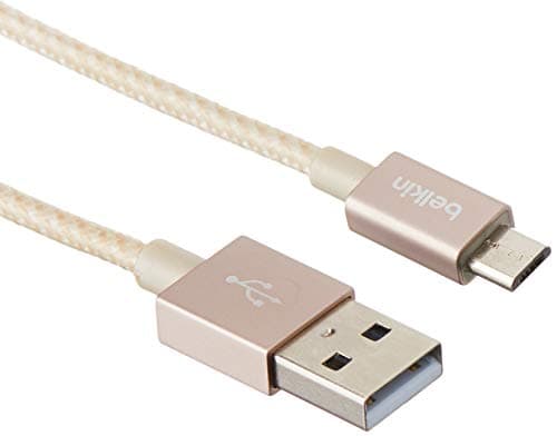 Belkin MIXT Micro USB to USB Cable 1.2m Braided - Gold  - Image 6