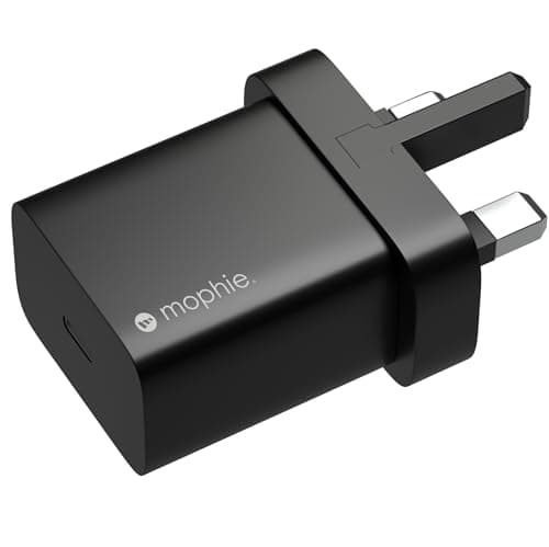 ZAGG mophie 20W USB-C Wall Charger UK Plug, Fast Charging - Black