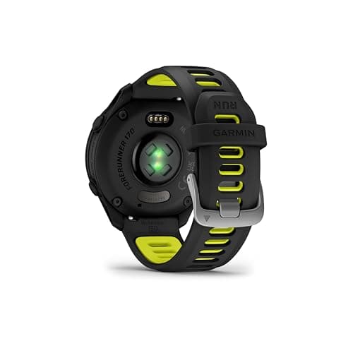 Garmin Forerunner 170 Music 43mm GPS Running Smart Watch AMOLED 4GB Garmin Coach Garmin Pay - Black Amp Yellow - Image 5
