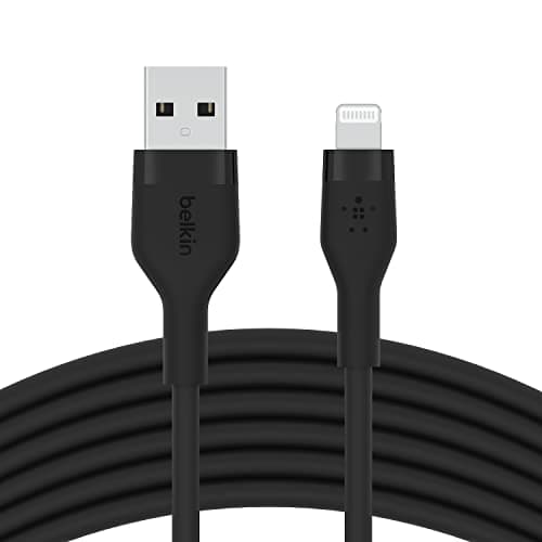 Belkin BoostCharge Flex USB-A to Lightning Cable 3M, Silicone Fast Charging Cable for iPhone & iPad – Black - Image 7