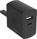 Griffin Dual USB-C 15W and USB-A 18W Wall Charger UK Plug - Black thumbnail 1