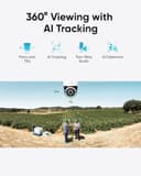 Eufy 4G LTE Cam S330 4K Solar Wireless Camera Pan & Tilt AI Tracking - White thumbnail 10