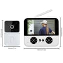 Yesido KM27 2.4G Wireless Video Doorbell 1MP Camera 4.3 inch LCD Monitor thumbnail 9