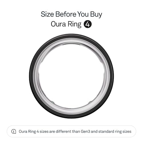 Oura Ring 4 Smart Ring Size 4 Black - Image 9