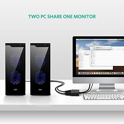UGREEN 2-in-1 VGA Switch Box – 2 Ports, 1920x1440@60Hz - Image 9