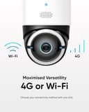 Eufy 4G LTE Cam S330 4K Solar Wireless Camera Pan & Tilt AI Tracking - White thumbnail 9