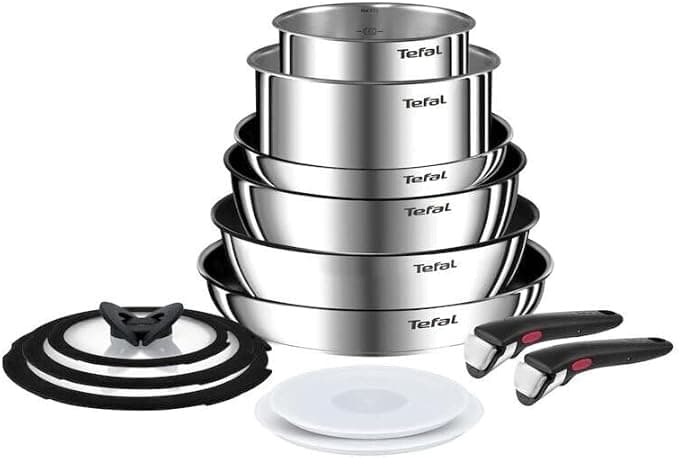 Tefal Ingenio Emotion Cookware Set Removable Handle Stainless Steel - Image 1