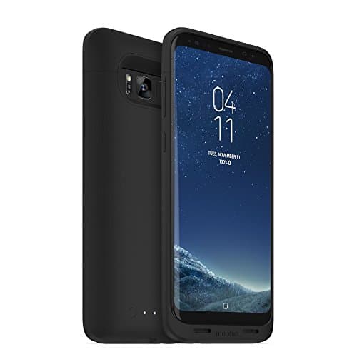Mophie Juice Pack Wireless Battery Case for Samsung Galaxy S8 33 Hours Extra Power, Protective Charging Case – Black - Image 1