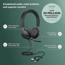 Jabra Evolve2 40 SE UC Stereo Headset Black thumbnail 2