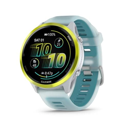 Garmin Forerunner 570 47mm Smartwatch Whitestone Turquoise - Image 10