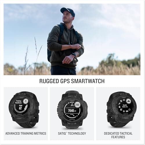 Garmin Instinct 3 Tactical Edition Solar Smartwatch 45mm Black - Image 10