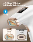 Haarlosy IPL Laser Hair Removal Device 3-in-1, 9 Levels, 999,900 Flashes, Auto Mode - White Gold thumbnail 10