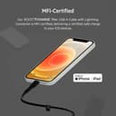 Belkin BoostCharge Flex USB-A to Lightning Cable 3M, Silicone Fast Charging Cable for iPhone & iPad – Black thumbnail 8