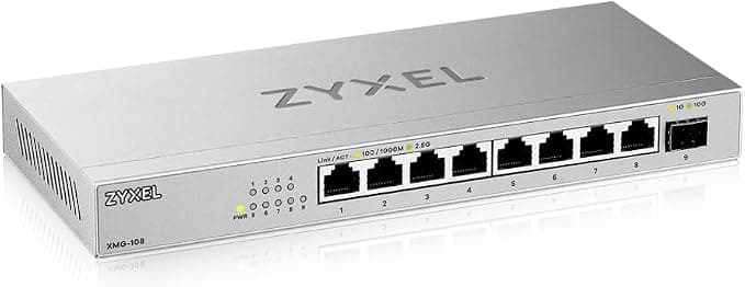 Zyxel XMG-108 8-Port 2.5G Multi-Gig Unmanaged Switch with 10G SFP+ Uplink - Image 1