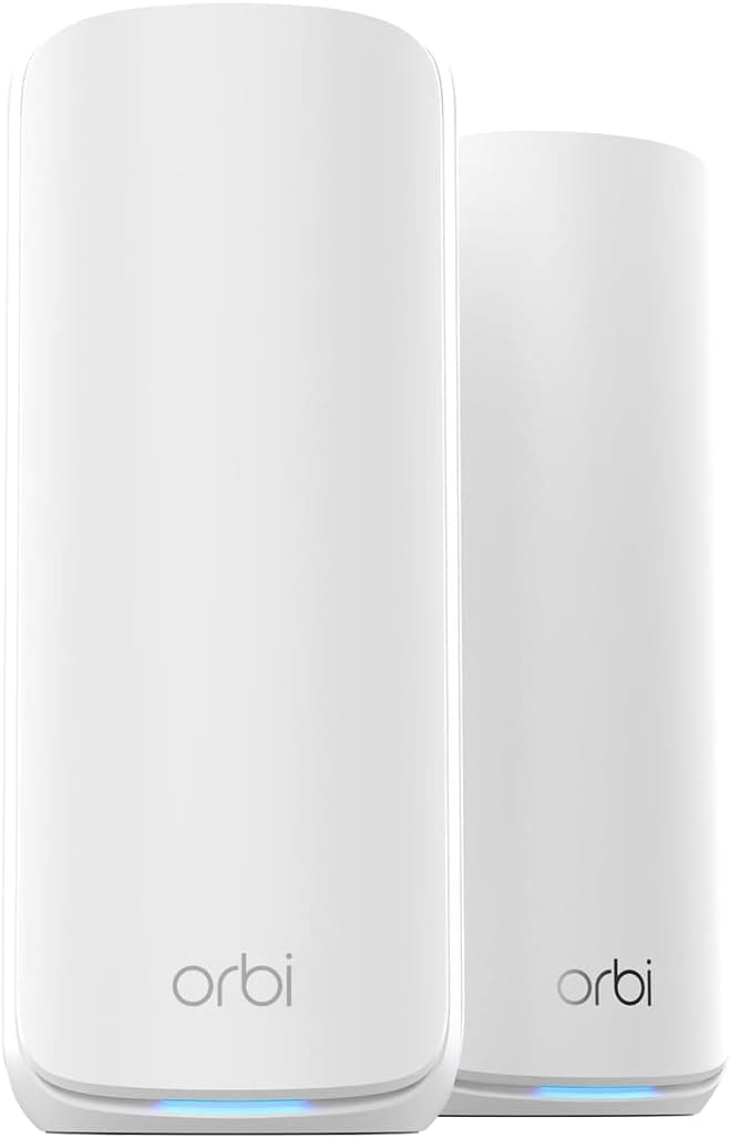 NETGEAR Orbi 870 Series WiFi 7 Mesh System RBE872 Router and Satellite 21 Gbps 5000 sq ft Coverage Tri Band BE21000 10G Port
