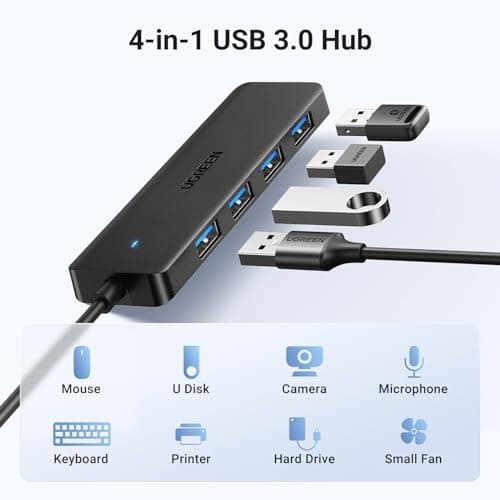 UGREEN 4-Port USB 3.0 Hub – Ultra Slim, 5Gbps High-Speed - Image 9