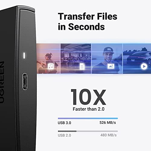 UGREEN 2.5" USB-C 3.1 Hard Drive Enclosure – UASP, 6Gbps, Driver-Free, Up to 10TB - Image 9