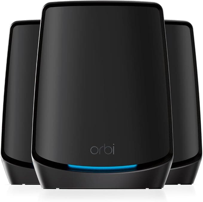 NETGEAR Orbi WiFi 6 Mesh System RBK863SB AX6000 Tri-Band Router with 2 Satellites - Image 1