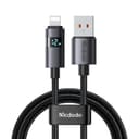 Mcdodo USB-A to Lightning Cable 4ft with LED Display – Nylon Braided Fast Charging for iPhone,1.2M iPad & AirPods thumbnail 1