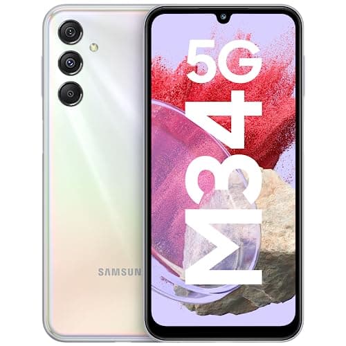 Samsung Galaxy M34 5G 128GB 120Hz AMOLED, 50MP Camera, 6000mAh - Silver  - Image 5