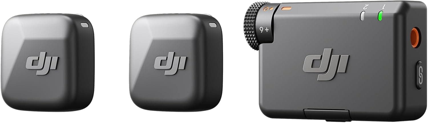 DJI Mic Mini 2 TX 1 RX Wireless Microphone System - Black