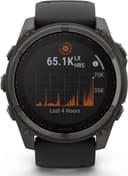 Garmin Fenix 8 Solar Sapphire 51mm Carbon GPS Smartwatch Silicone Strap - Grey Titanium Black thumbnail 2