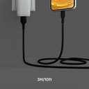 Belkin BoostCharge Flex USB-A to Lightning Cable 3M, Silicone Fast Charging Cable for iPhone & iPad – Black thumbnail 6