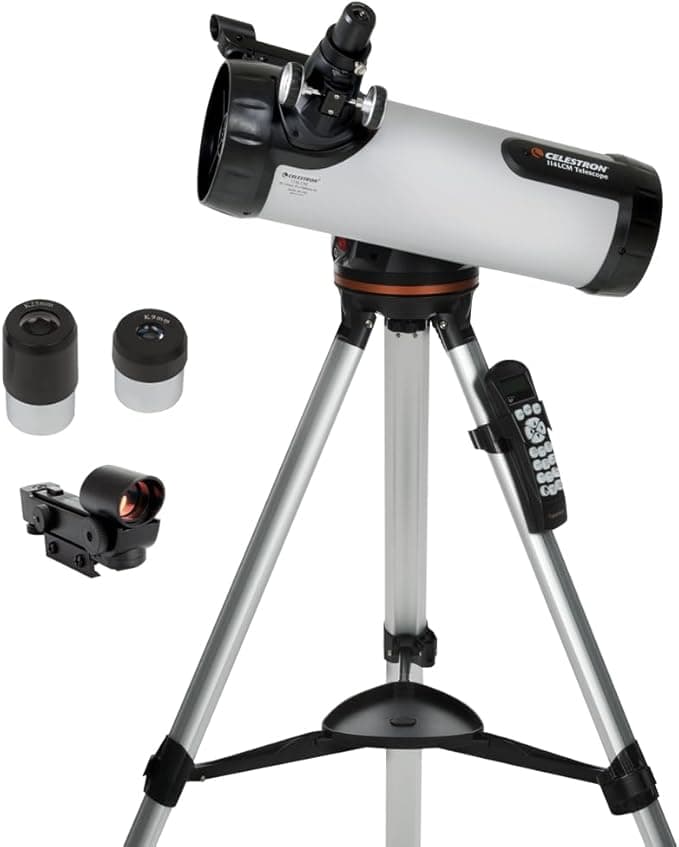 Celestron LCM 114 Computerised Newtonian Reflector Telescope 31150 - Silver