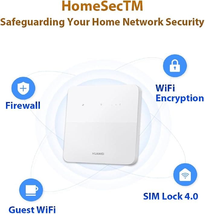 Huawei B320-323 4G LTE Router Wireless Home Broadband Router - White - Image 4