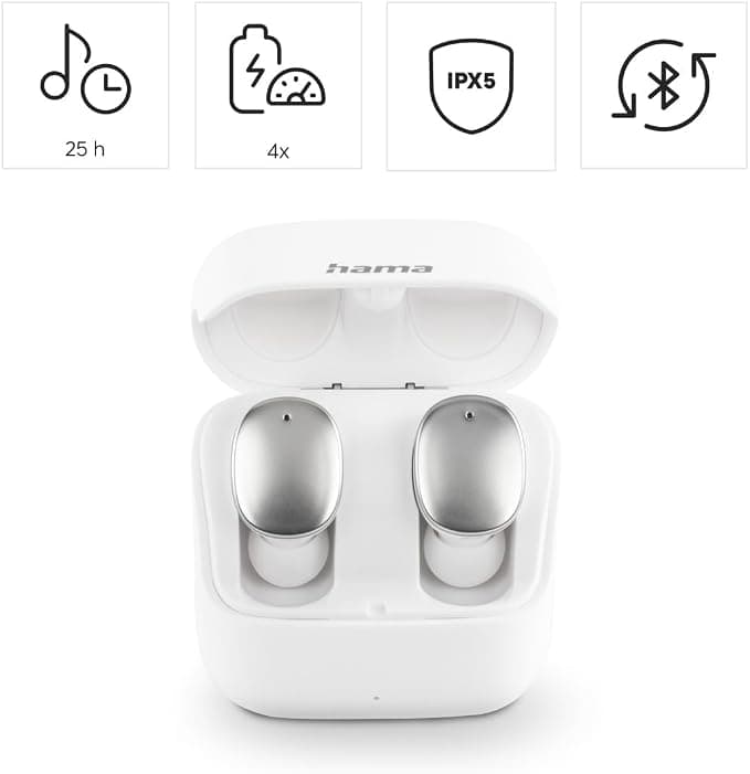 Hama Spirit Pure Bluetooth Headphones - White - Image 2