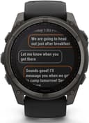 Garmin Fenix 8 Solar Sapphire 51mm Carbon GPS Smartwatch Silicone Strap - Grey Titanium Black thumbnail 6
