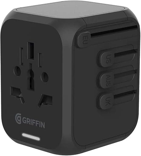 Griffin Power 30W International Travel Adapter - Black - Image 1
