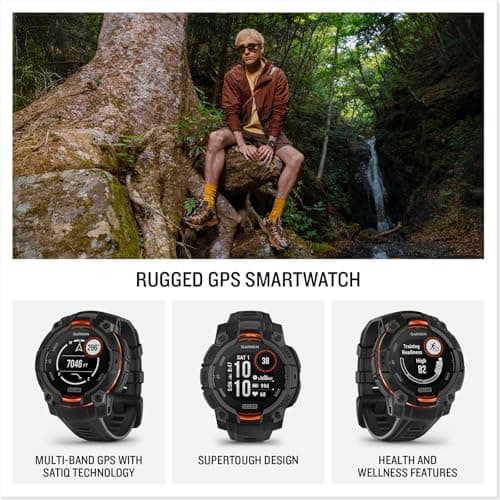 Garmin Instinct 3 Solar 45mm GPS Smartwatch - Black - Image 7