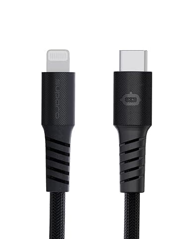 TitanFlex USB-C to Lightning Braided Fast Charging Cable 1.2M Black - Image 1